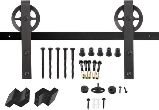 Système de porte coulissante Intersteel Roue noir mat
