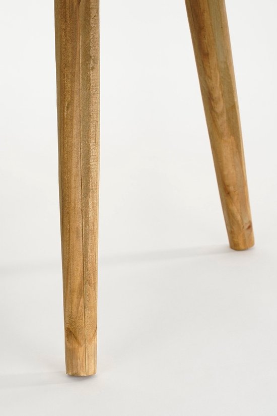 Table d'appoint - Mica Decorations - H43 x Ø40 cm - Bois recyclé - Marron