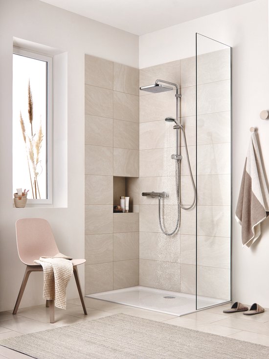 Douchette à main GROHE Vitalio Start 100 - Ø 10 cm - Économie d'eau - 2 types de jet - Chrome