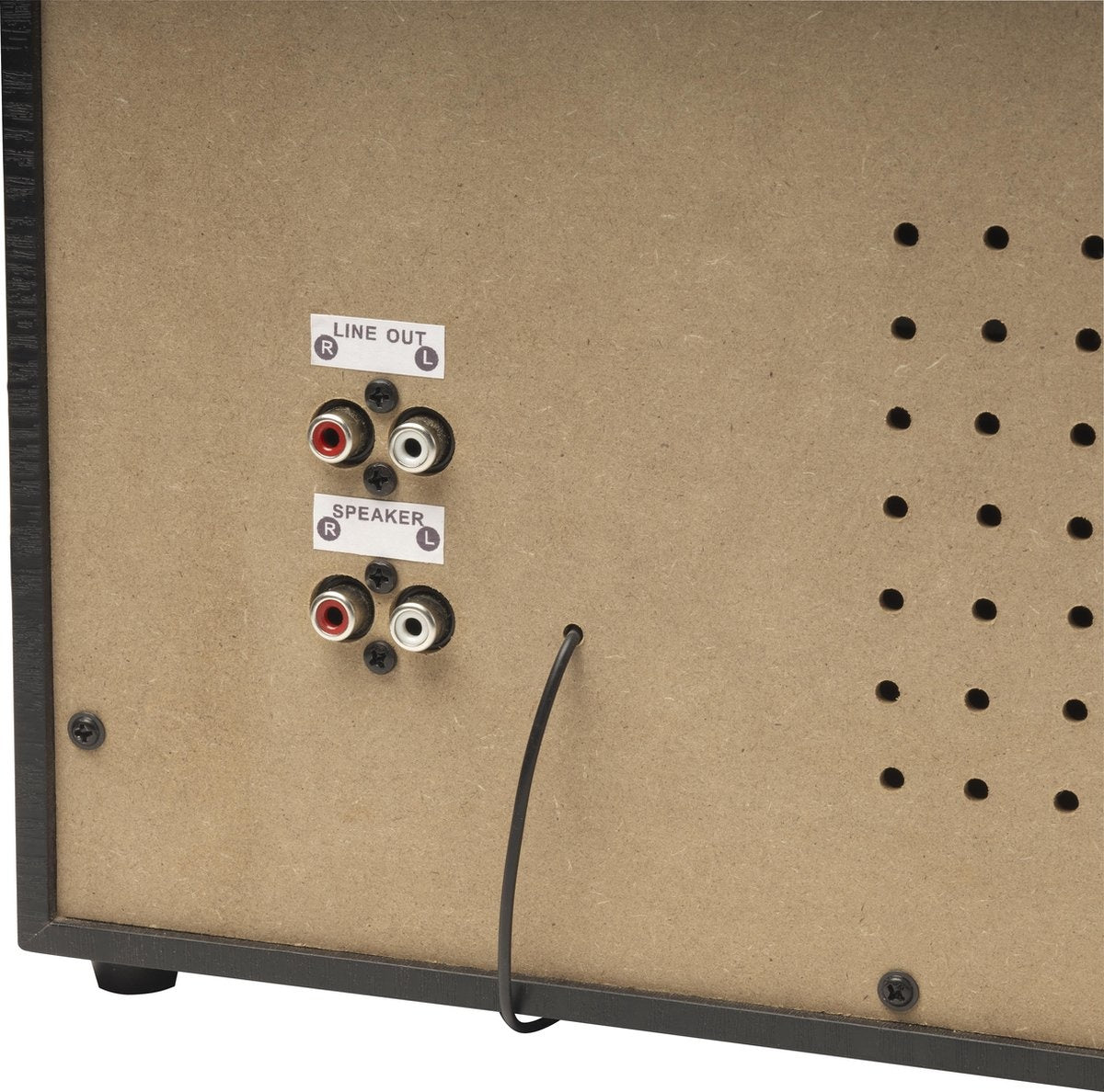 Tourne-disque rétro - Denver -  Avec enceintes - Radio DAB+/FM - Lecteur CD & double cassette - Boîtier bois - USB/SD/AUX