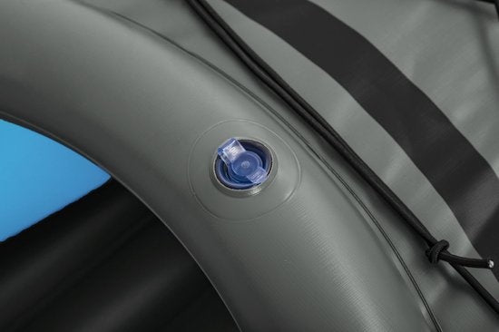 Bestway - Kayak Gonflable - Hydro-Force Cove Champion X2 - 2 Personnes - Inclus : Pagaies, Sièges, Pompe à Main et Ailerons