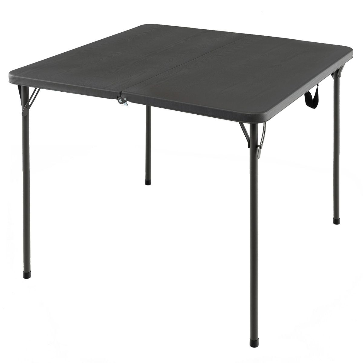 Table de camping pliable Coast - Portable avec poignée - Légère - Grise 86 x 86 x 73 cm
