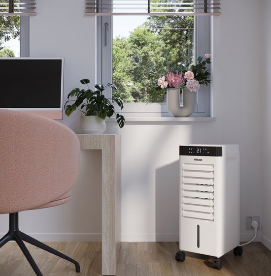 Tristar - Refroidisseur d'air – Portable – Réservoir d'eau de 7 L – Télécommande – 3 modes – Minuterie