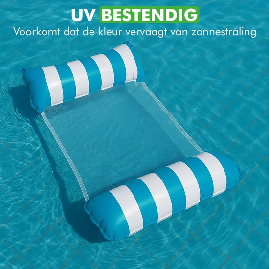 Travelhawk Hamac d'eau - 2 pièces - Hamac d'eau pour adultes - piscine - vert et bleu