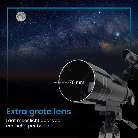 ODESSEY - Télescope - Voie Lactée Edition - Réflecteur - Zoom jusqu'à 150x - Noir