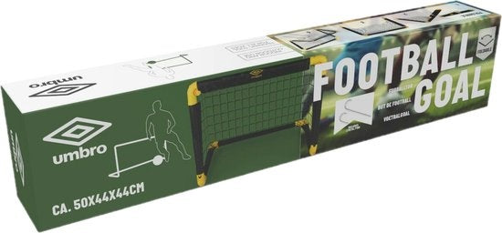 But de football - Umbro - But de football pliable - 50 x 44 x 44cm - Noir/Jaune