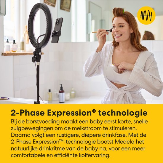 Medela Motion InBra™ - Tire-lait électrique double - Portable et discret - Efficace et confortable - Inserts inclus