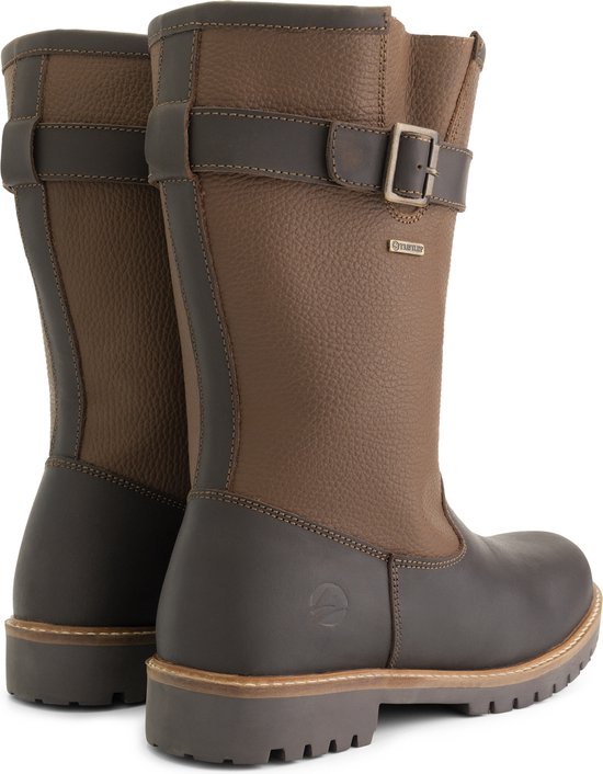 Travelin' Finnmark - Bottes imperméables pour homme - Doublées de laine - Marron foncé - taille 48