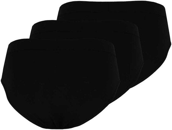 Slip homme Apollo - 3 packs - taille XXL - noir uni