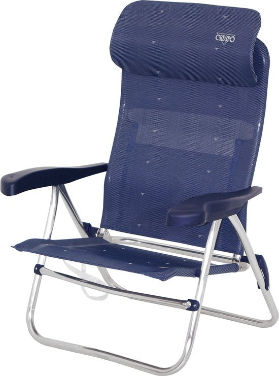 Crespo - Chaise de plage - AL/205 - Compact - Bleu foncé