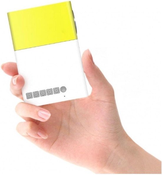 Mini Beamer - 320 x 240 - USB - HDMI - Blanc - Jaune - 50 lumens YG-300
