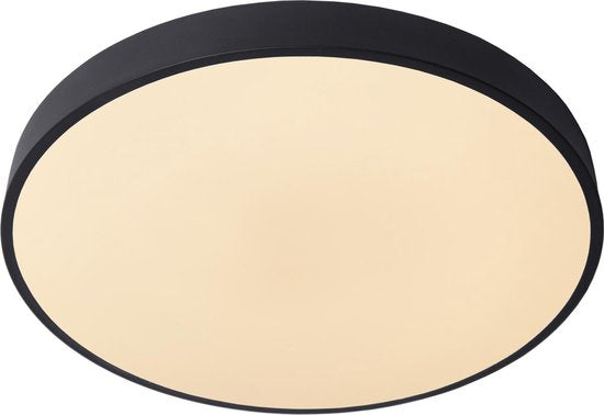 Lucide UNAR - Plafonnier - Ø 49,5 cm - LED 3 StepDim - 1x36 W 2700 K - Noir
