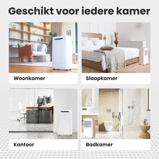 Déshumidificateur Auronic - Série Compact Plus - pour des pièces jusqu'à 40 m² - 420 W - 20L - Blanc