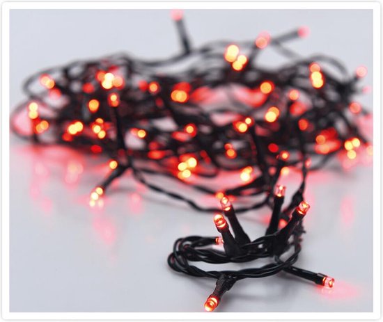 Guirlande lumineuse de Noël 320 LED - 24 m - rouge - Minuterie - Effets lumineux - Mémoire - Extérieur - Intérieur