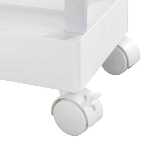 Chariot de ménage et de salle de bains Wenko : chariot de service, chariot de cuisine, étagère de cuisine, chariot de salle de bains, chariot de ménage à 3 étagères