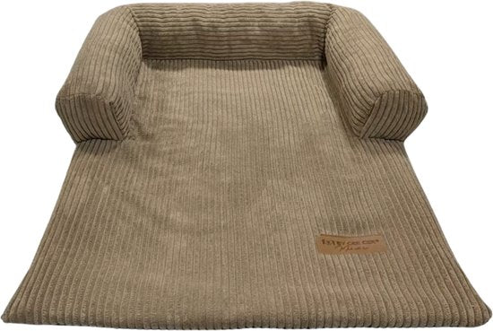 By Cee Cee Original Dog Rug Bench - Panier pour chien - Premium - Entièrement dézippable - Tissu côtelé - Marron - 120x90 - Taille L