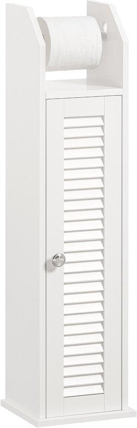 SoBuy BZR49-W Etagère de salle de bain - Blanc Multifonctionnel avec étagères