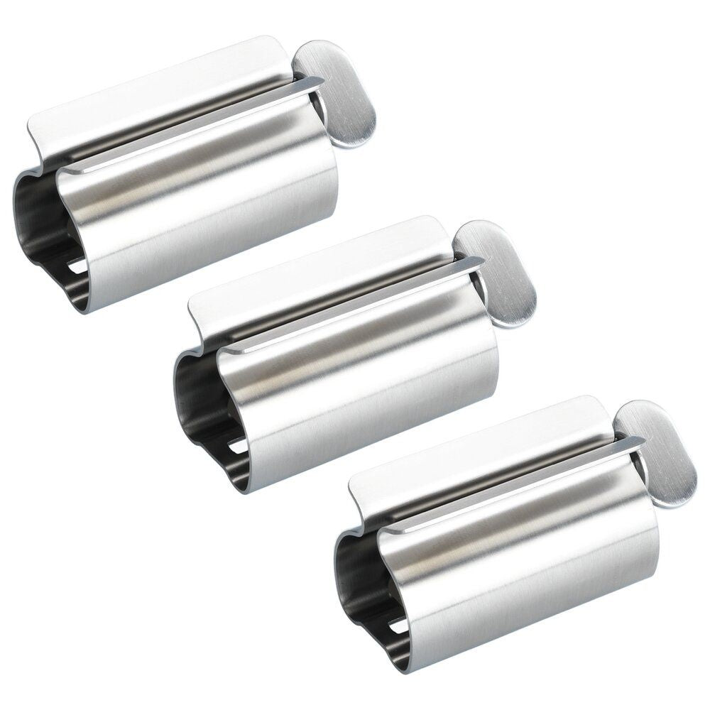 Lot de 3 pinces à tubes Wenko - Acier inoxydable - 8,3 x 3,9 x 3,5 cm