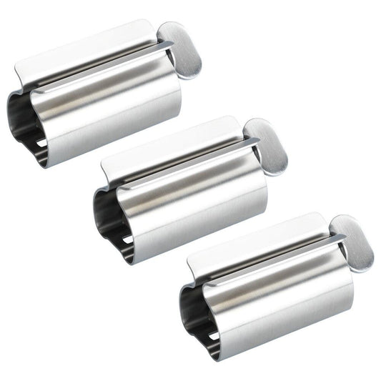 Lot de 3 pinces à tubes Wenko - Acier inoxydable - 8,3 x 3,9 x 3,5 cm