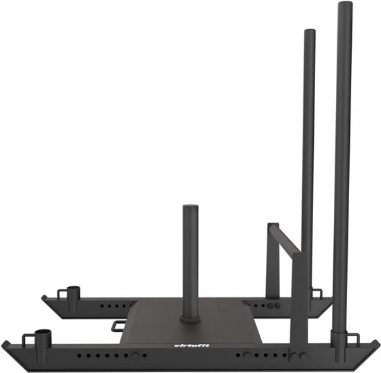 VirtuFit Power Sled - Pour disques d'haltères de 50 mm - Plateforme de résistance réglable - Capacité de charge maximale de 250 kg - Appareil de musculation robuste pour l'entraînement fonctionnel
