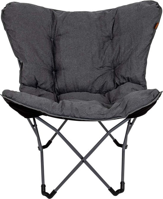 Bo-Camp - Urban Outdoor - Chaise papillon - Redbridge - L - Polyester Oxford - Gris