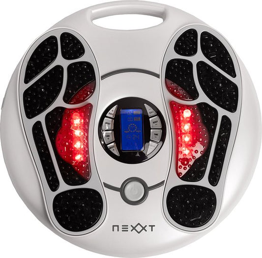 Stimulateur musculaire et plantaire - Nexxt – 25 programmes – Télécommande – Coussinets de gel – Soulagement des douleurs et circulation