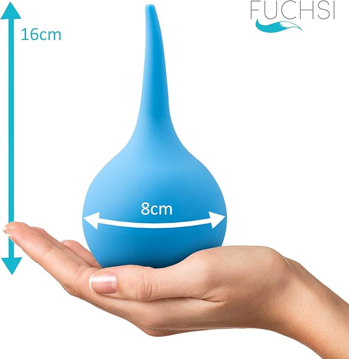 Fuchsi - Kit de lavage d'oreille - Système de nettoyage du cérumen - Plastique - Bleu