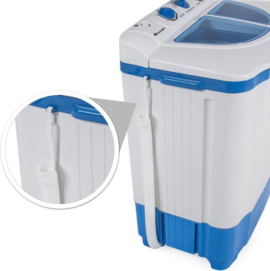Lave linge et sèche linge TecTake - Blanc et Bleu