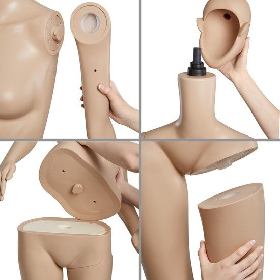 TecTake - mannequin mannequin modèle "dames" - démontable - 402663