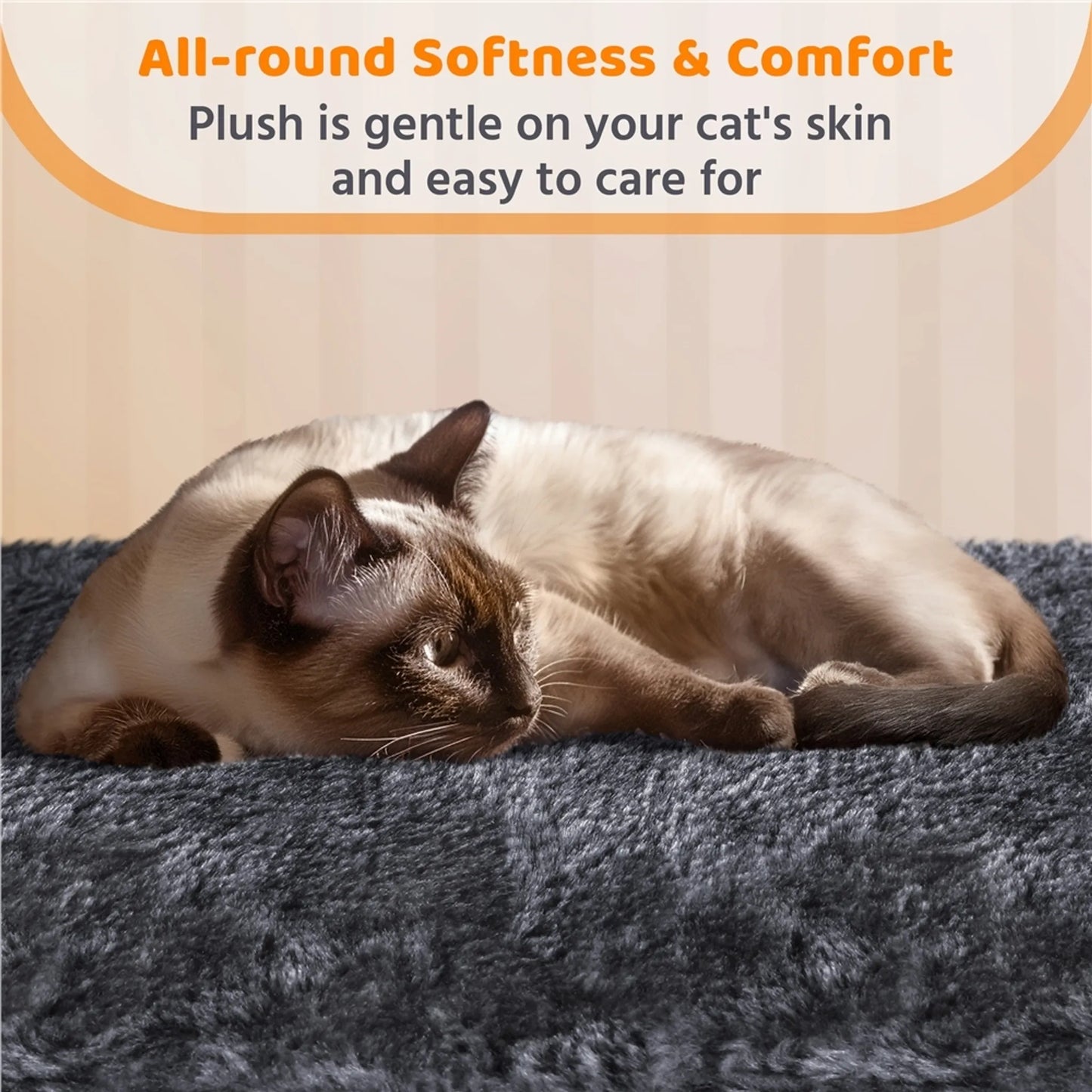 Yaheetech Cat Post With Two Cat Houses - Equipped With Viewing Platform And Scratching Board And Sisal Pole And Play Ball - For 1-2 Small To Medium Cats - Dark Grey Plush And Sisal - 60 x 45 x 106 cm