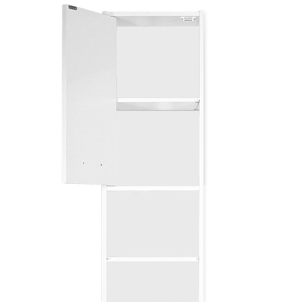 Armoire de salle de bains - Casaria - avec étagères réglables - 185 x 30 x 30 cm - Blanc