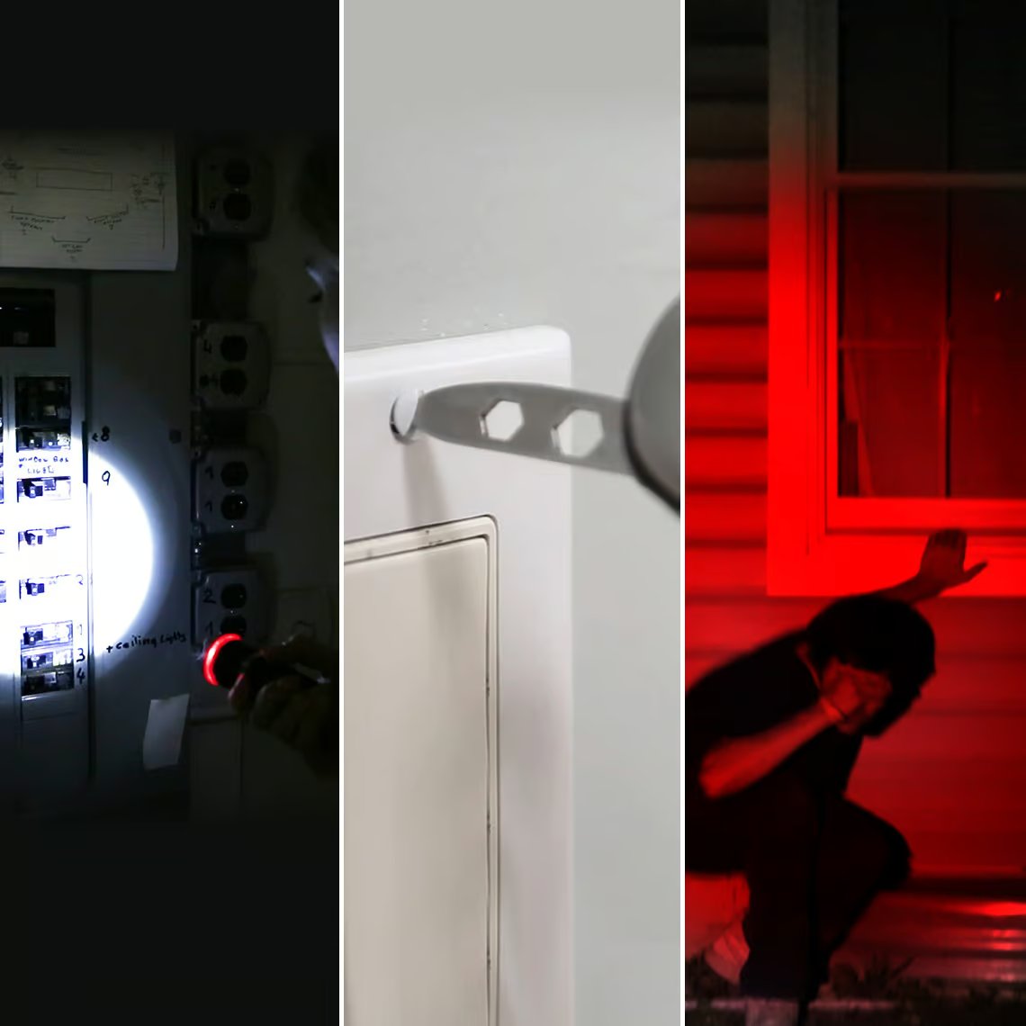 Lampe de poche LED Panta Safe Guard - Puissance lumineuse de 300 lumens - Trousse de secours intégrée - Rechargeable via USB - Résistante à l'eau et à la saleté