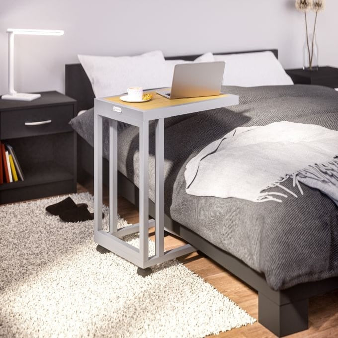Table d'appoint Casaria - Square Mobile 50x40x66cm - Silver Cream