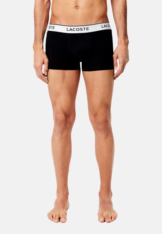 Boxers 3P Lacoste pour homme, noirs