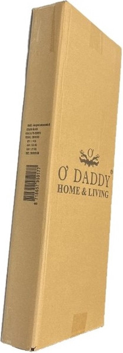 O'DADDY® porte chaussures suspendue en métal - Convient aux portes droites et obtuses, des deux côtés - 20 x 51 x 182 cm - Noir