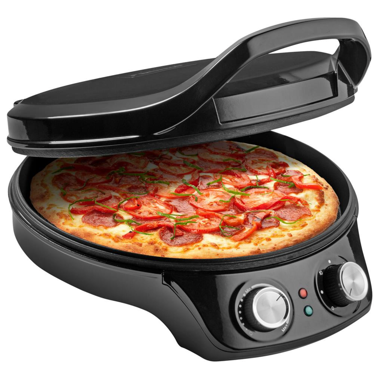 Four à pizza Bestron APZ300Z - Ø 32 cm - minuterie - thermostat réglable - chauffage par le haut et par le bas