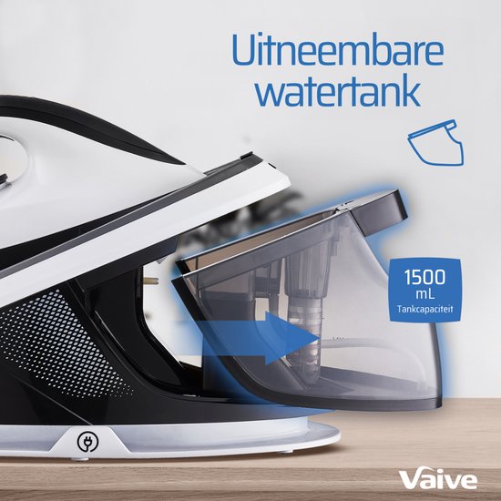 VAIVE PowerStation Max 3100 Fer à vapeur avec générateur de vapeur - Fer à repasser - Fers à vapeur - 3100W - Réservoir d'eau de 1,5 L