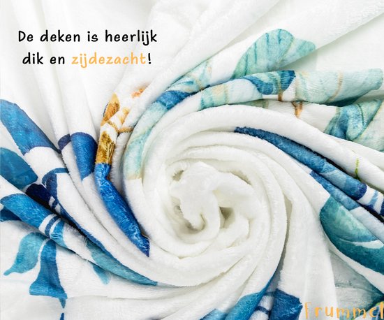 Frummel Milestone blanket 'Leaves' - Milestone blanket - Milestone baby - Baby Gift Boy - Baby Gift Girl - Baby Shower Gift - Baby Gift - Milestone blanket in Dutch - Mother's Day gift - 115 x 115 cm