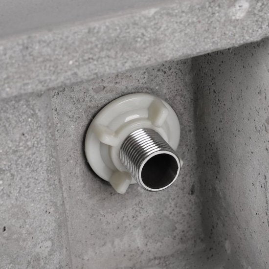 ENSEMBLE DE FONTAINE DIFFERNZ JUKON 38,5 × 18,5 × 9 cm, BÉTON GRIS CLAIR