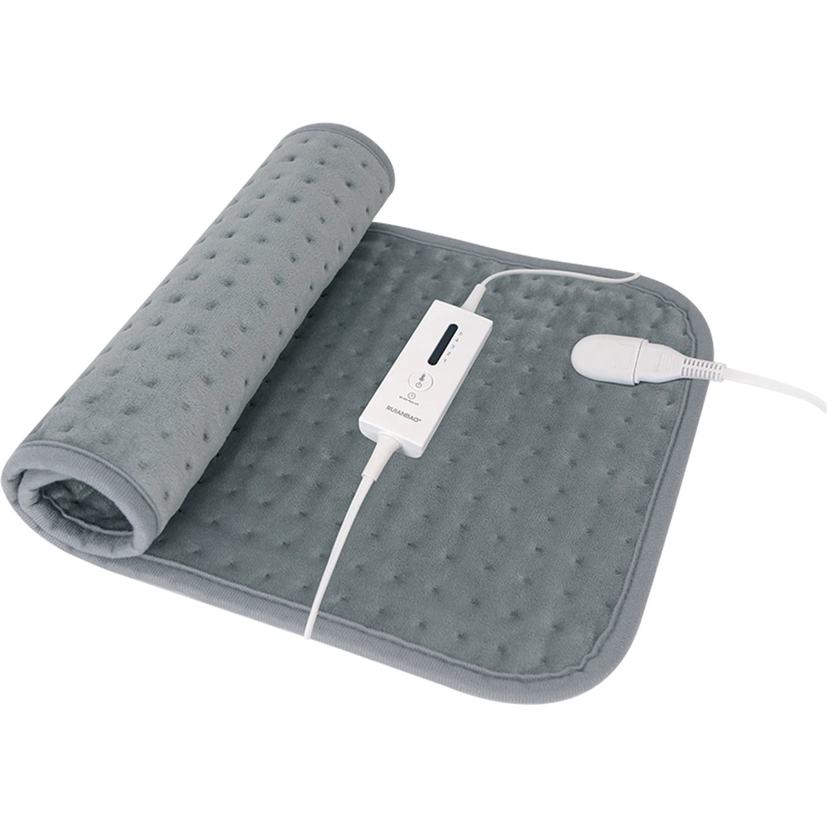 Coussin chauffant Ruianbao 30 x 60 cm - Tissu en flanelle ultra-doux - 5 réglages de température - Arrêt automatique après 90 min