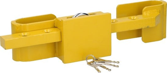 All Ride Container Lock 5KG - Serrure pour conteneur et remorque - réglable de 23 à 43 CM - acier trempé - 3 clés de rechange incluses - jaune