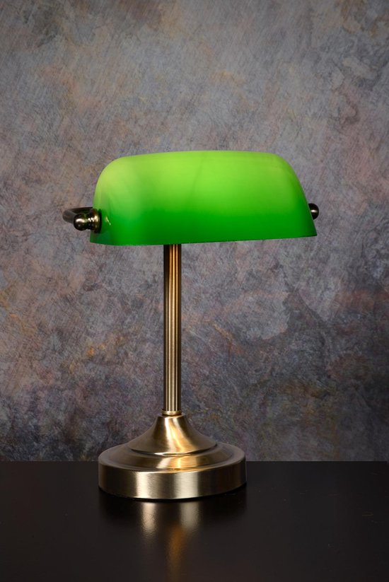Lucide BANKER - Lampe de bureau - 1xE14 - Bronze