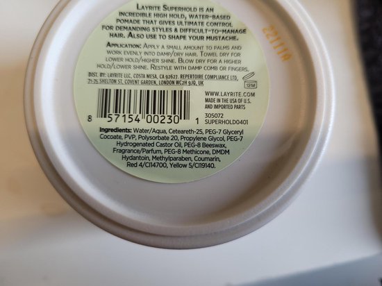 Pommade Layrite Super Hold XXL 297 g