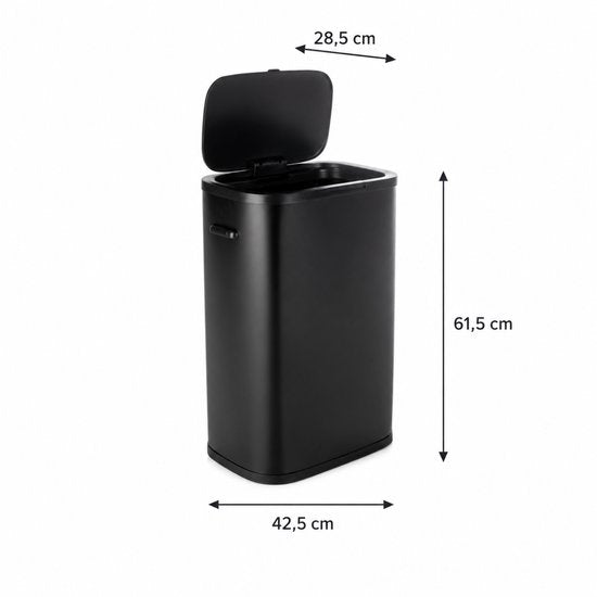 Poubelle à pédale Nexxt 60 L - Poubelle à poussoir