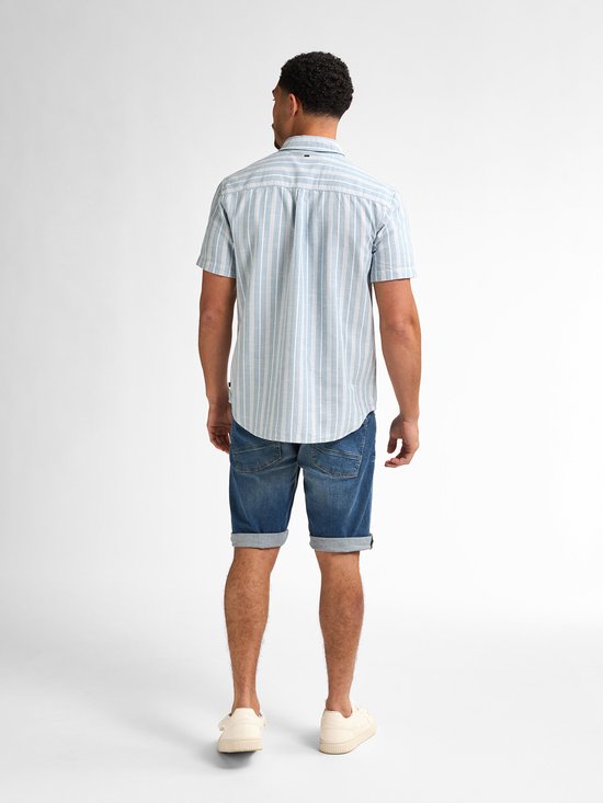 Petrol Industries - Chemise rayée pour homme Turtlevista - Bleu - Taille S