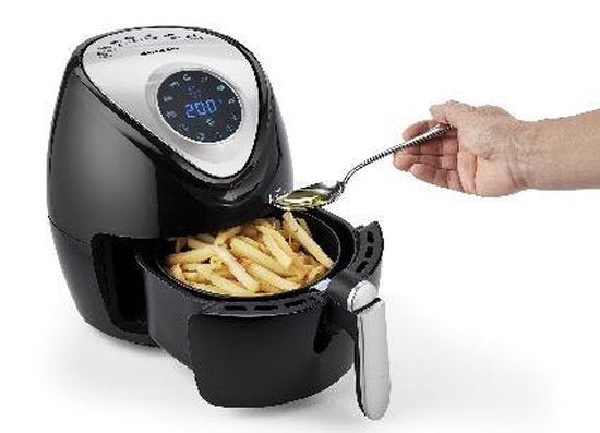 Ariete 4616/00 Friteuse à air chaud 3,5 l, modèle autonome, 1 300 W, noir, argent