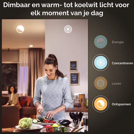 Suspension Philips Hue Ensis - lumière blanche et colorée - noire