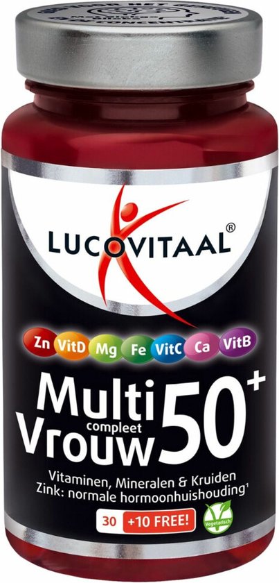 Lucovitaal Multi Femme Complet 50+ au ginkgo biloba, 40 gélules