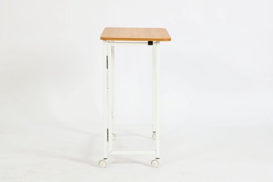 Ceruzo Wall Table - Bureau pliant - 80x40x75 cm - Table pliante - Table pour ordinateur portable - Blanc