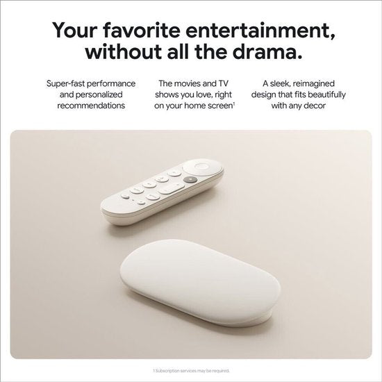 Google TV Streamer - Google TV - 4K HDR - Blanc